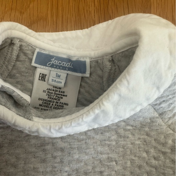 Jacadi Gray Quilted Kids Footie Set - Picture 4 of 5